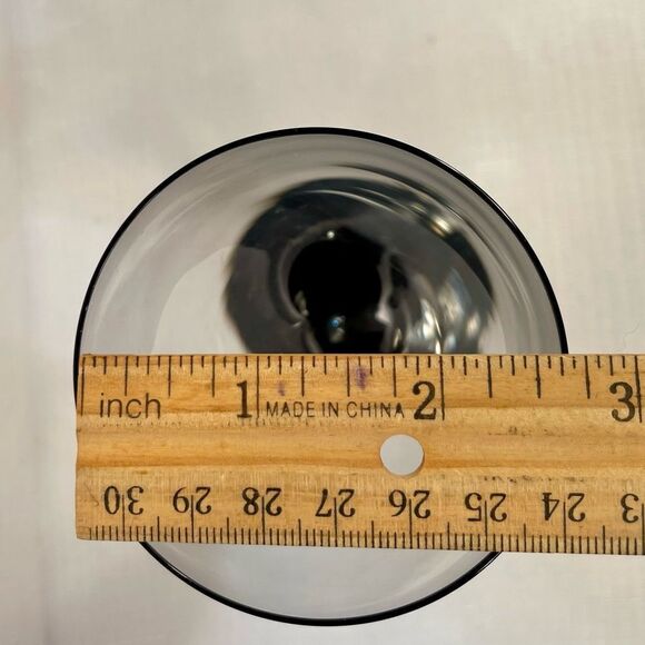 ALEXANDRA-BLACK STEMWARE by MIKASA  (3) WINE GLASSES LIKE NEW CONDITION - Picture 9 of 9